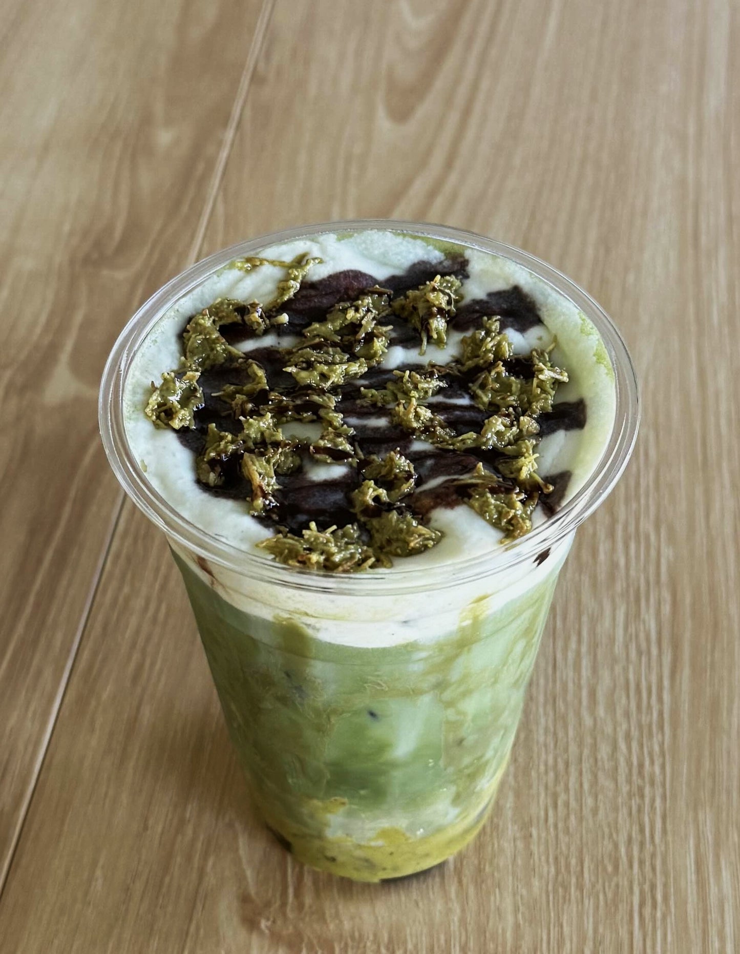 Dubai Chocolate Matcha Latte