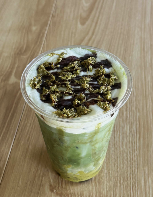 Dubai Chocolate Matcha Latte